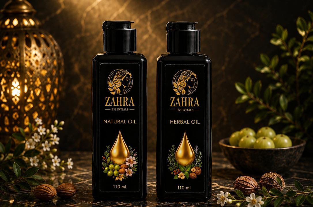 NATURAL HAIR OIL (110 ML) + HERBAL HAIR OIL (110ML) COMBO