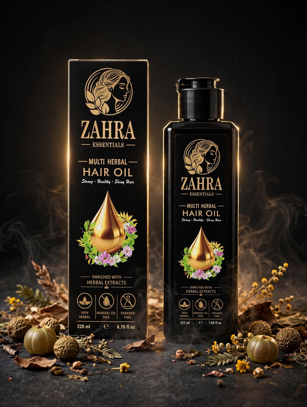 HERBAL OIL MADE WITH HERBAL HERBAGE (MUSTARD ,SHIKAKAI, ALMOND ,REETHA, AMLA)