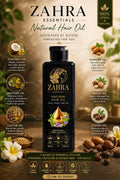 HAIR OIL MADE WITH NATURAL HERBAGE (COCONUT, MUSTARD, CASTOR, ALMOND, ARGAN, JOJOBA)